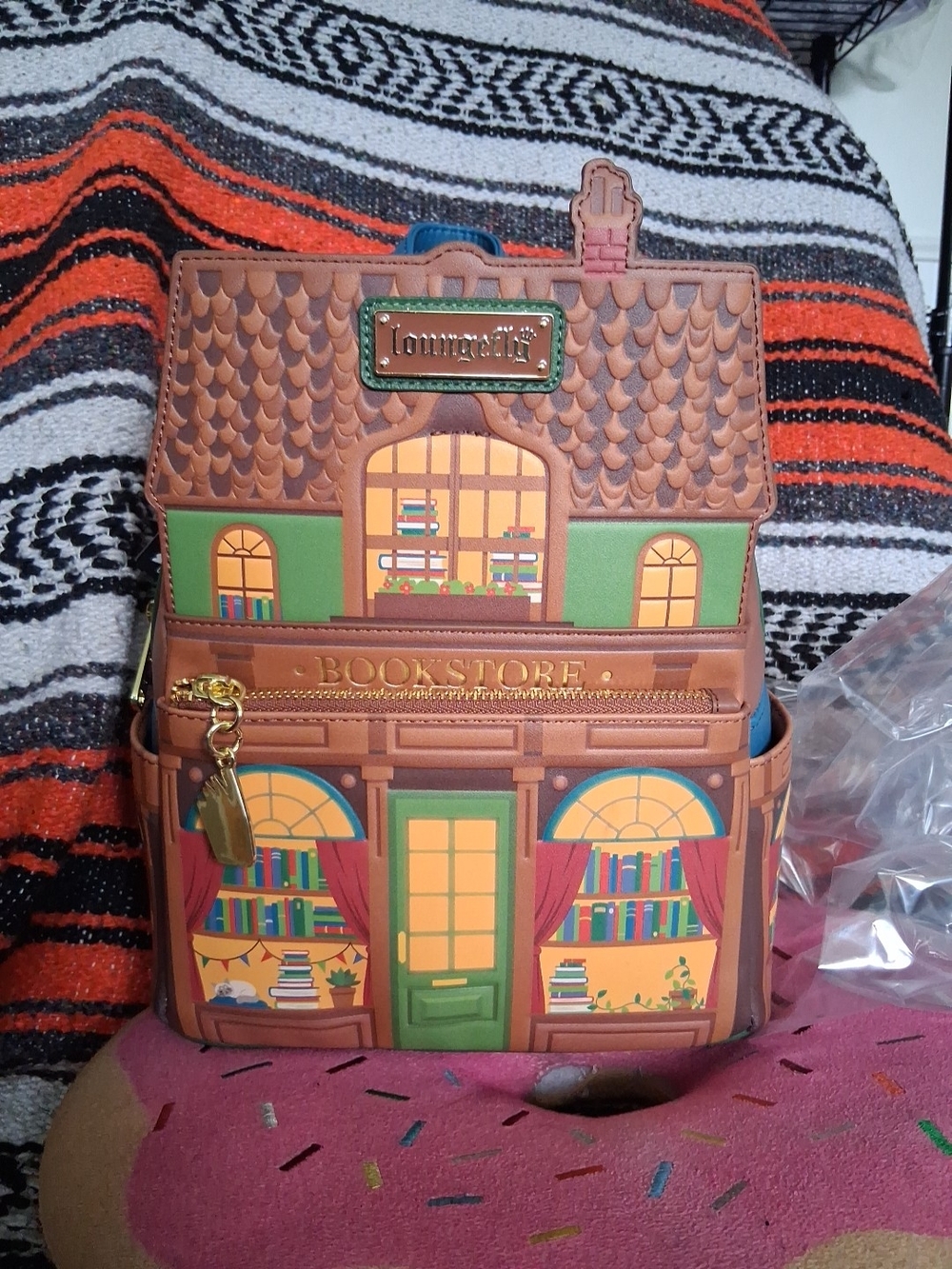 Loungefly Bookstore Glow-in-the-Dark Mini Backpack Books-A-Million Exclusive NWT